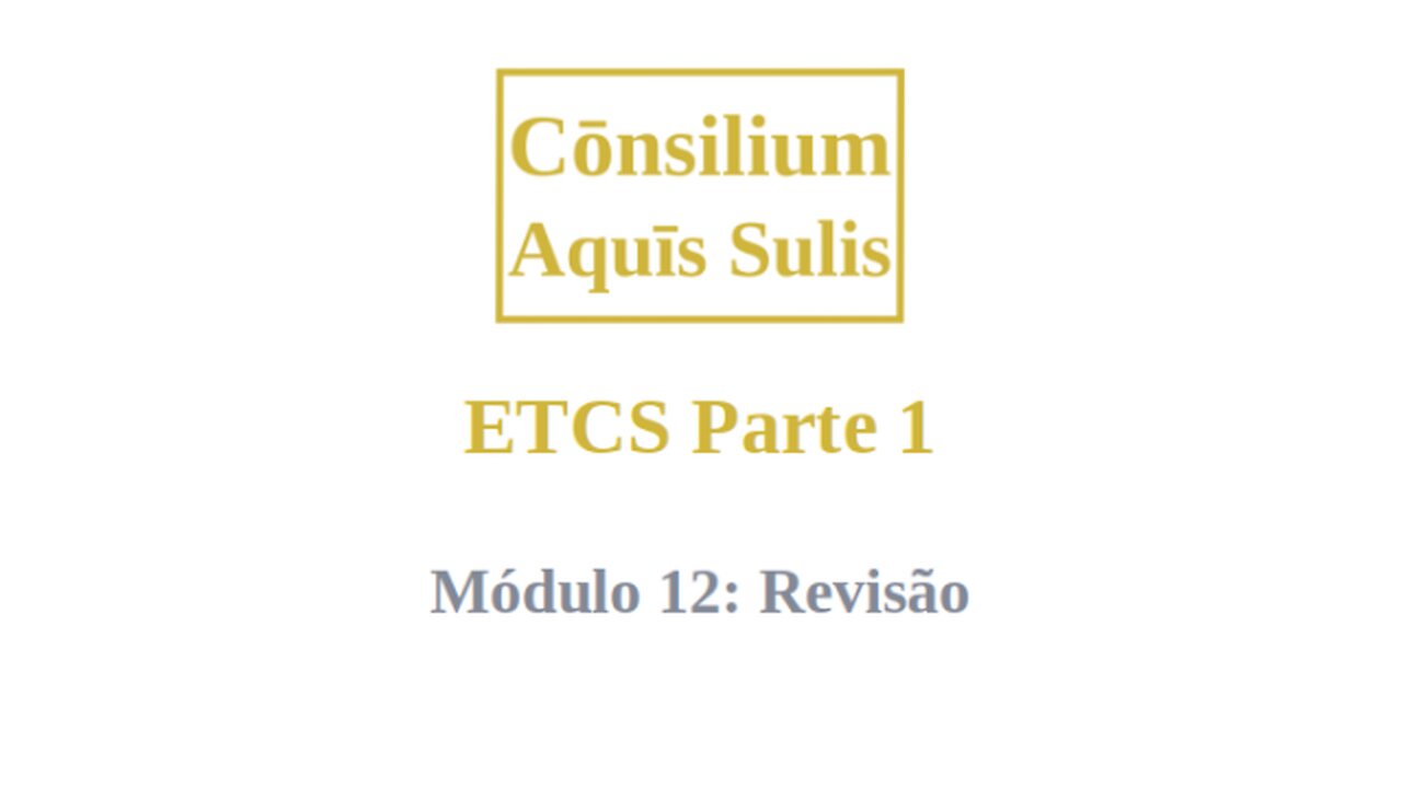 ETCS Part 1 Module 12 (Português)