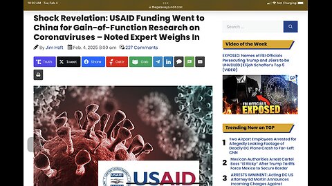 USAID Funding Went to China for Gain-of-Function Research on Coronaviruses