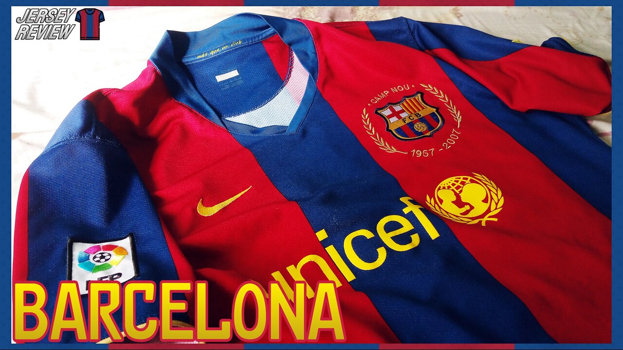 Barcelona 2007-08 Home kit - My favorite Barcelona shirt EVER - JERSEY REVIEW