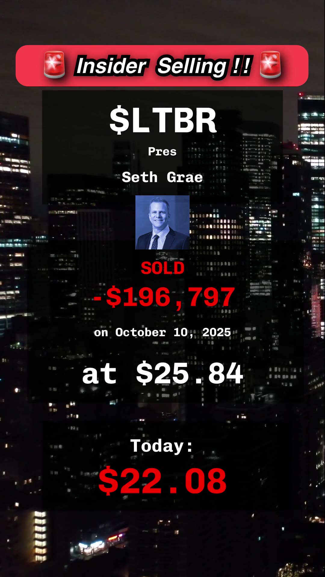 🔥 insider selling at $LTBR, $PATH, $KVYO #insidertrading #stocks #finance