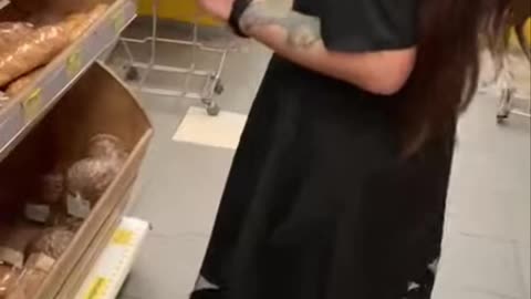 Barefoot Girl In Store