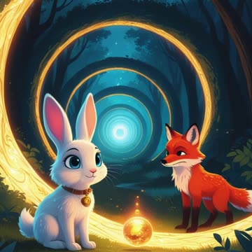 The Bunny and the Time Tunnel 🕳️ | Urdu Animated Story for Kids | Magical Bunny Adventure