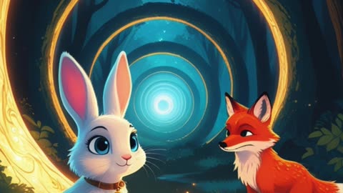 The Bunny and the Time Tunnel 🕳️ | Urdu Animated Story for Kids | Magical Bunny Adventure