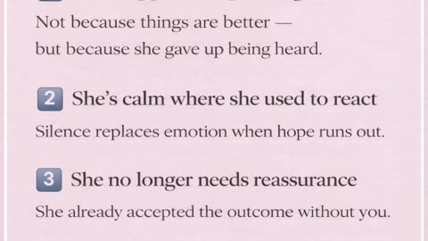 3 Signs She’s Already Checked Out