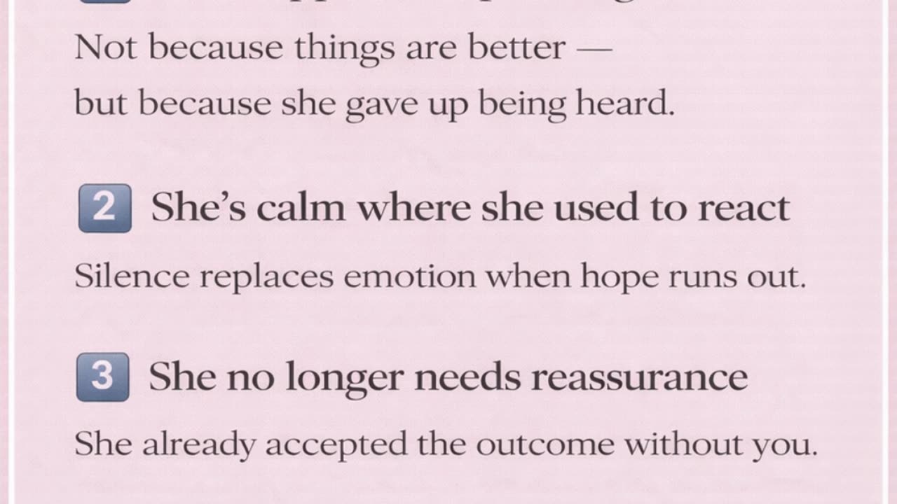 3 Signs She’s Already Checked Out