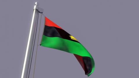 Biafra flag on sky Song (mans') for Children of Light - Biafra