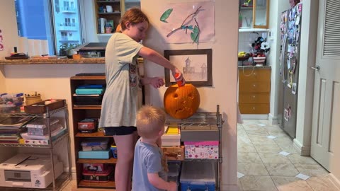 Toddler's Hilarious "Happy Birthday" to Our Glowing Homemade Jack-o'-Lantern!