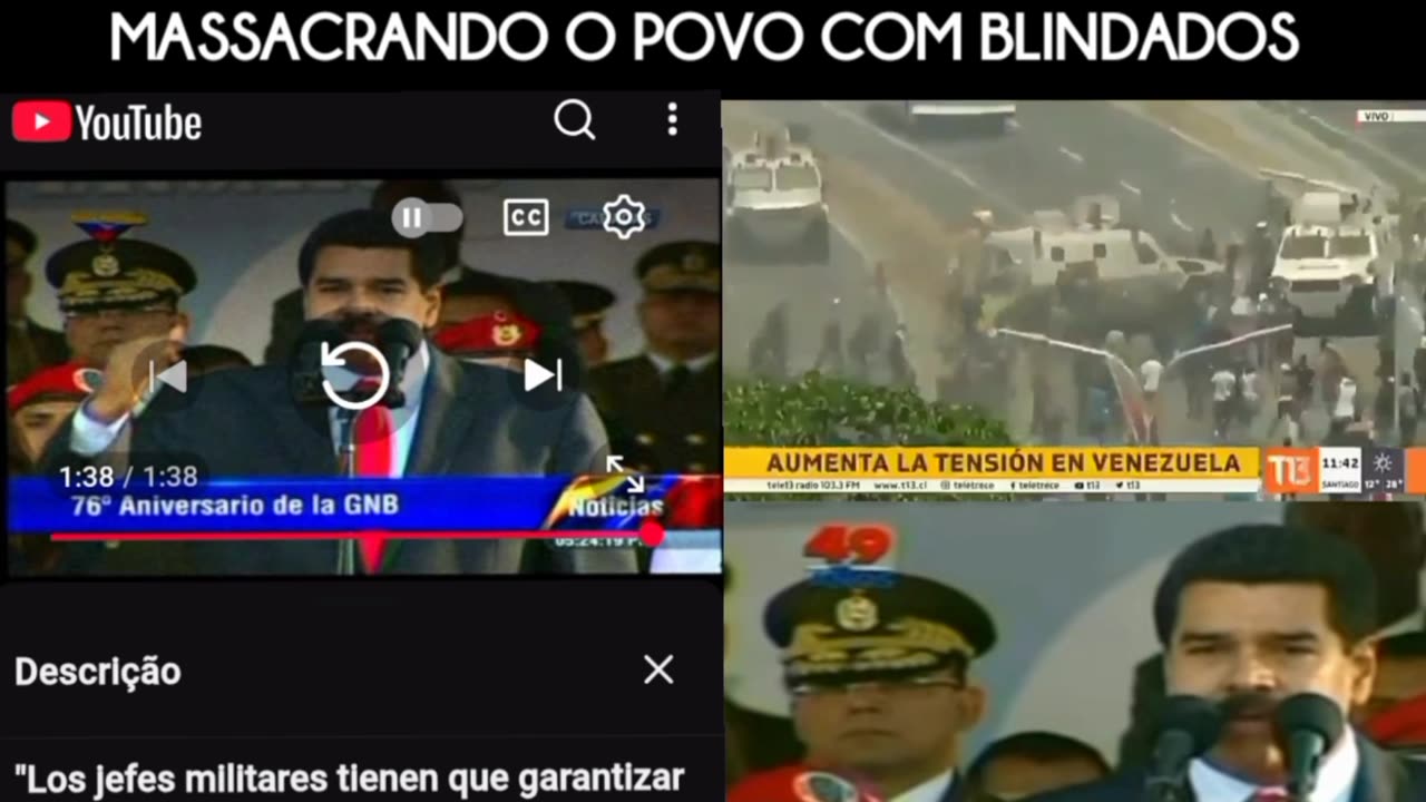 A Guarda Nacional Bolivariana (GNB), junto com a polícia, o exército e os grupos paramilitares “colectivos”, tem sido o principal instrumento de repressão de Maduro.