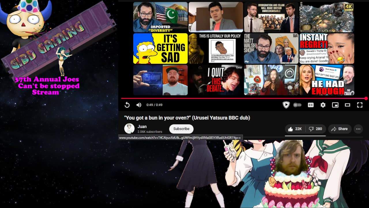 37th Birthday Stream - BBC Urusei Yatsura
