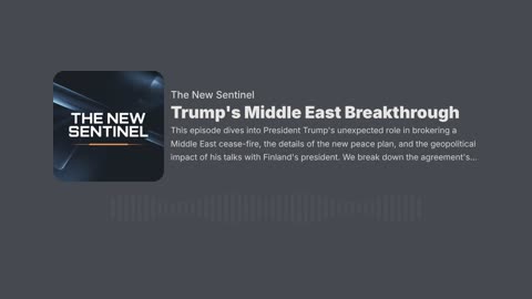Trump's Middle East Breakthrough
