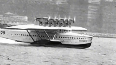 Incredible Footage of Dornier-X Flying Boat(c. 1930)