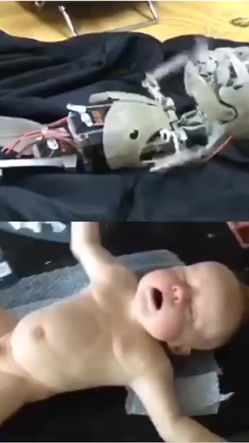 👶🏼 🤖 FREAKY LITTLE ROBO BABY..... next step for the delusional men that are getting their period?