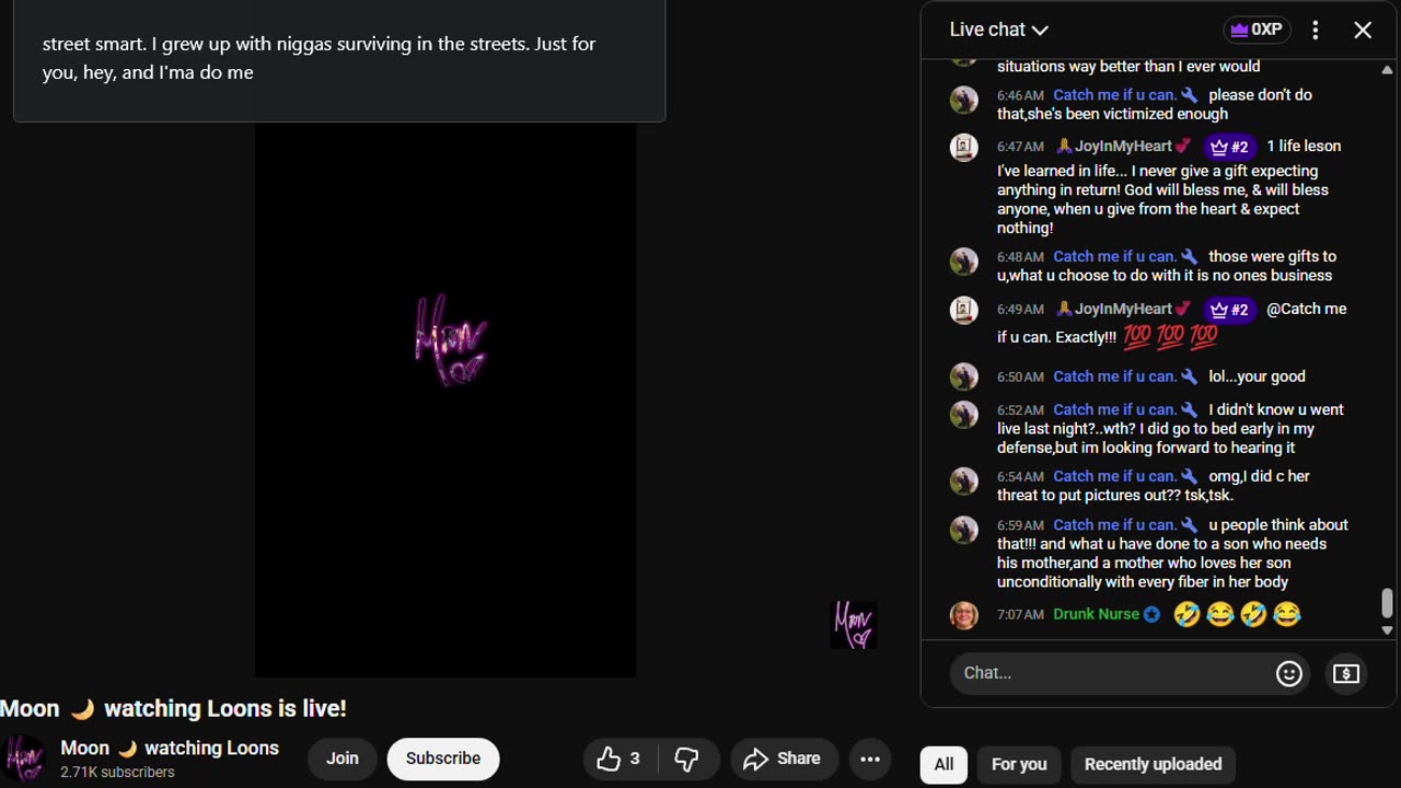 Moon 🌙 watching Loons is live!