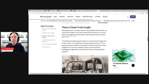 No more bank robbers?