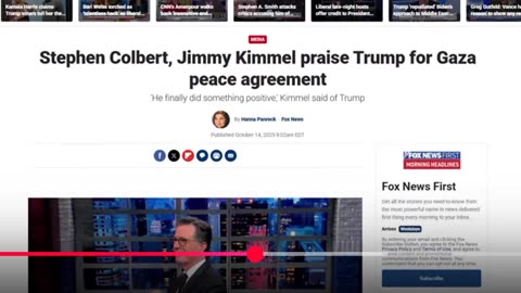 Trump - Israel Peace Deal - Media Admits Success - Warning This Will Be Short Lived-10-14-25