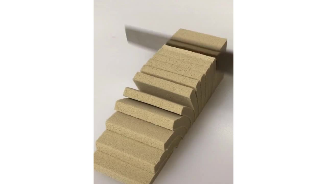 Oddly Satisfying Video Of Cutting Sand Compilation And Enjoyable Sound