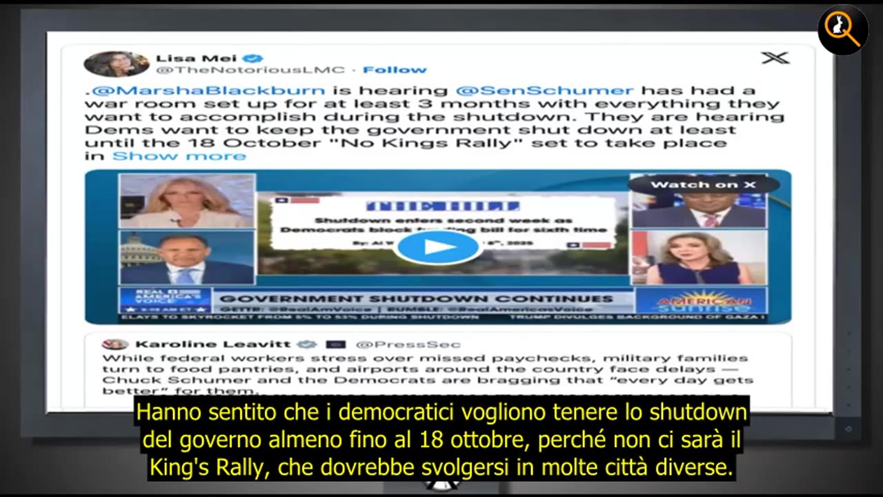 Trump blocca democratici