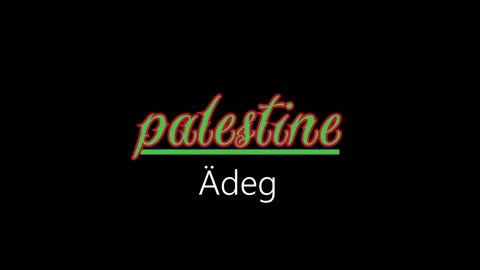 Palestine ¦ Ädeg (officiäl audió)