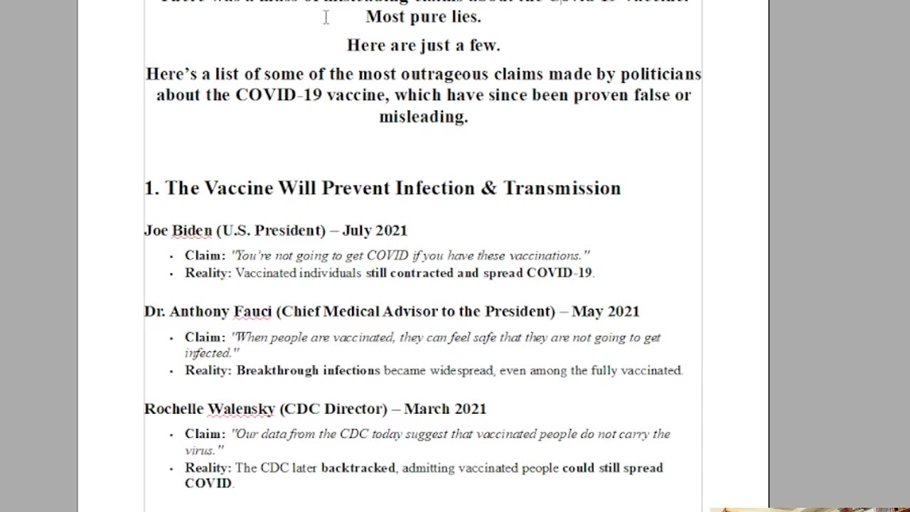 Lest we forget Covid vaccine lies.