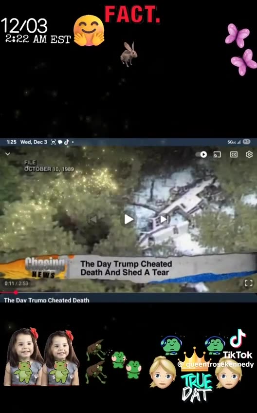 DONALD JOHN TRUMP SENIOR NEVER DIED IN THE HELICOPTER CRASH OF 10/10/89