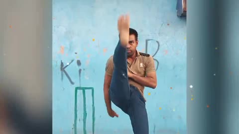 Karate kicking technique