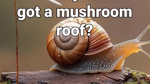 Who needs a mansion when you’ve got a mushroom roof? #natureambience #positivity #meditation