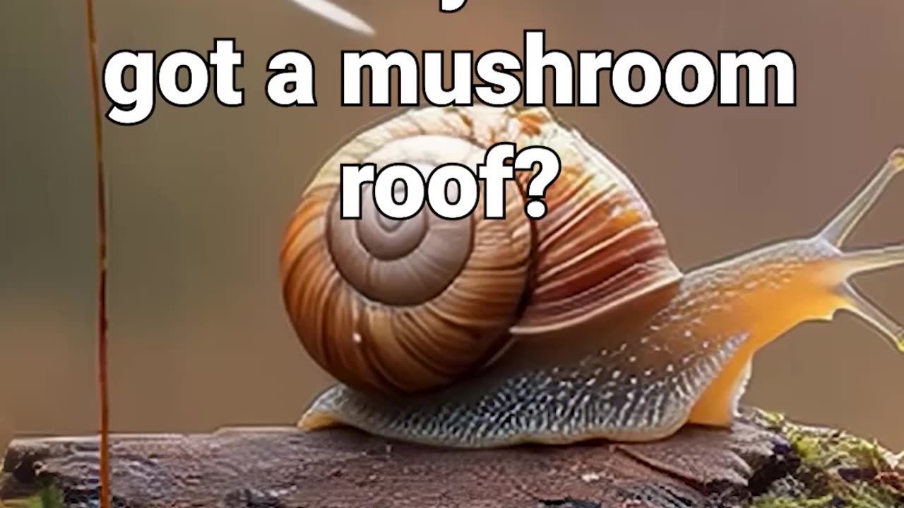 Who needs a mansion when you’ve got a mushroom roof? #natureambience #positivity #meditation