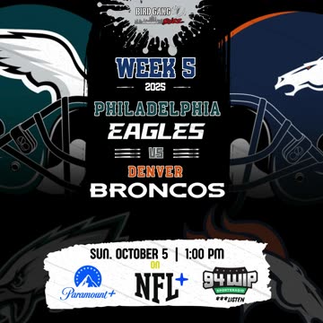 Philadelphia Eagles vs Denver Broncos | Streaming | Week 5