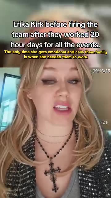 Sara holcomb ~ plays Erika Kirk really happened announcement.