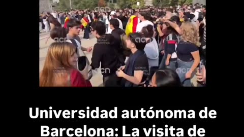 La universidad autónoma de Barcelona se vuelca con Vito Quiles