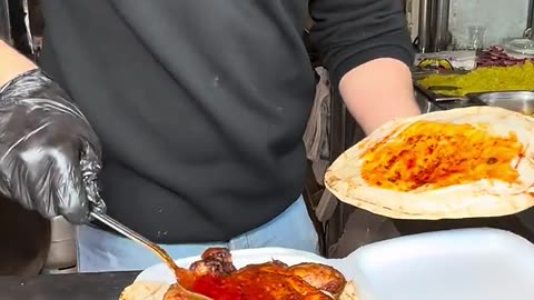 Turkish food spicy chicken