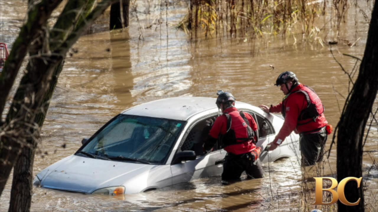 Man arrested in connection with the death of his 2-year-old son in California floodwaters