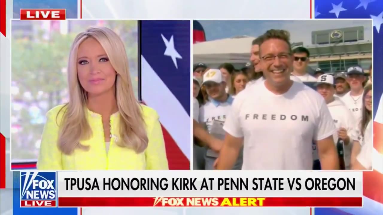 Five thousand “FREEDOM” shirts were gone within hours at Penn State Stadium