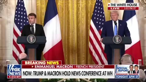 President Trump press conference with Macron