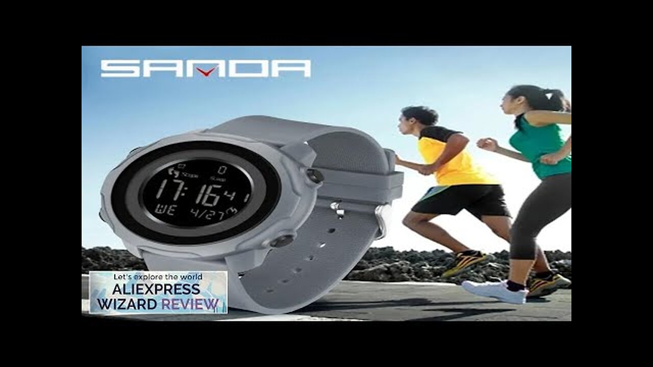 SANDA Top Luxury Outdoor Men Watches Fitness Sports Pedometer Calories 50M Waterproof Review