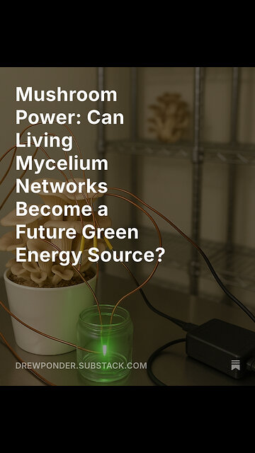 Mushroom Power: Can Living Mycelium Networks Become a Future Green Energy Source?