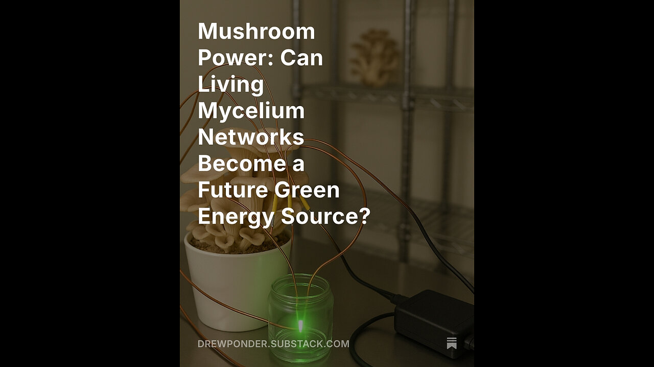 Mushroom Power: Can Living Mycelium Networks Become a Future Green Energy Source?