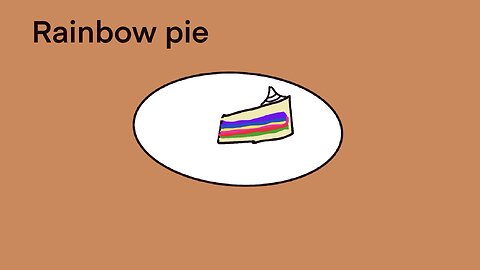 Rainbow pie