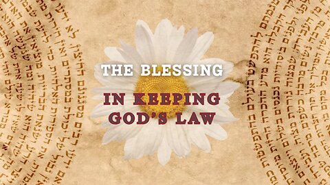The Blessing in Keeping God's Law