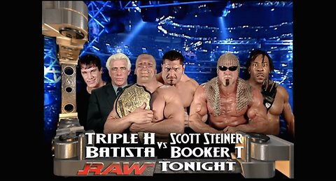 Triple H & Batista vs Scott Steiner & Booker T (Full Match)