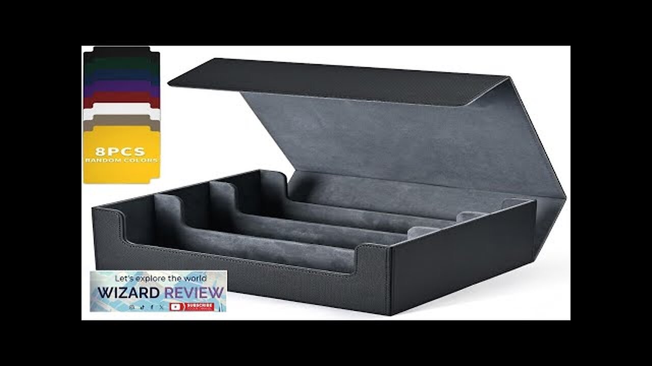 Card Storage Box for Trading Cards 1800+ PU Leather Commander Card Deck Review