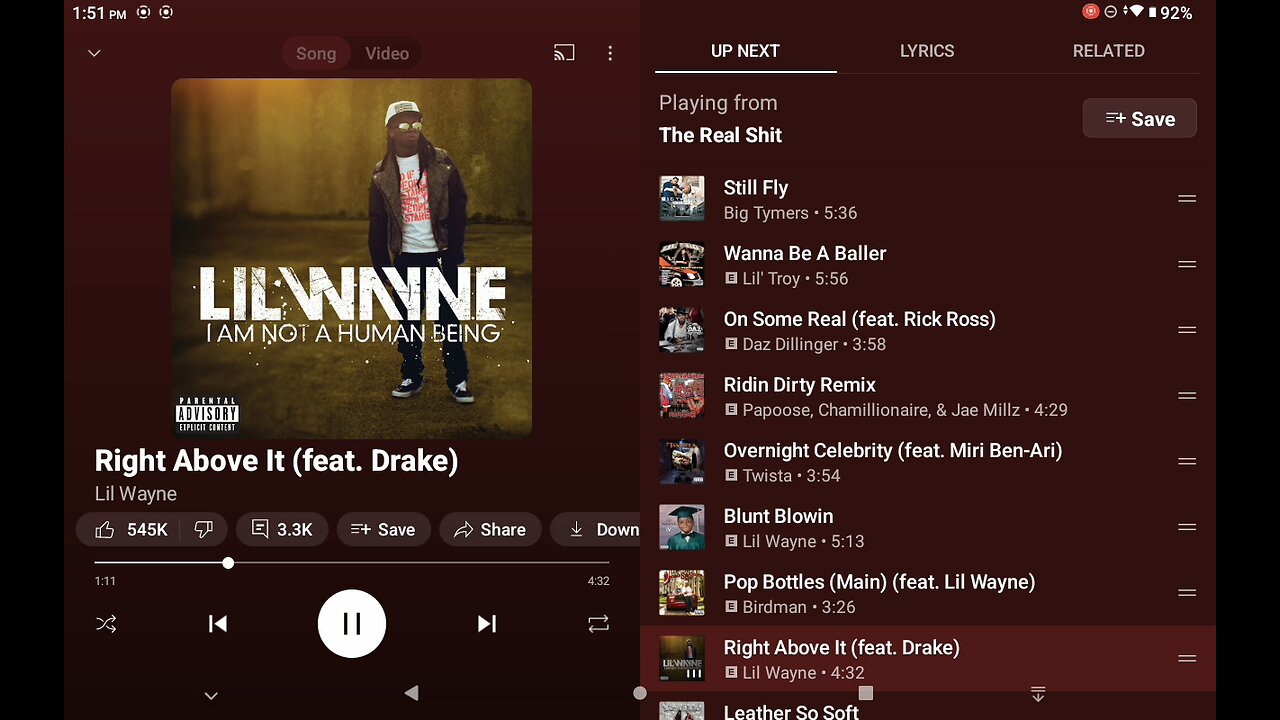 Lil Wayne Birdman Right Above Mix