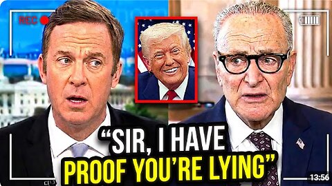 Schumer LOSES IT as Host Shows Polling Data That Proves He’s LYING On Air!!!