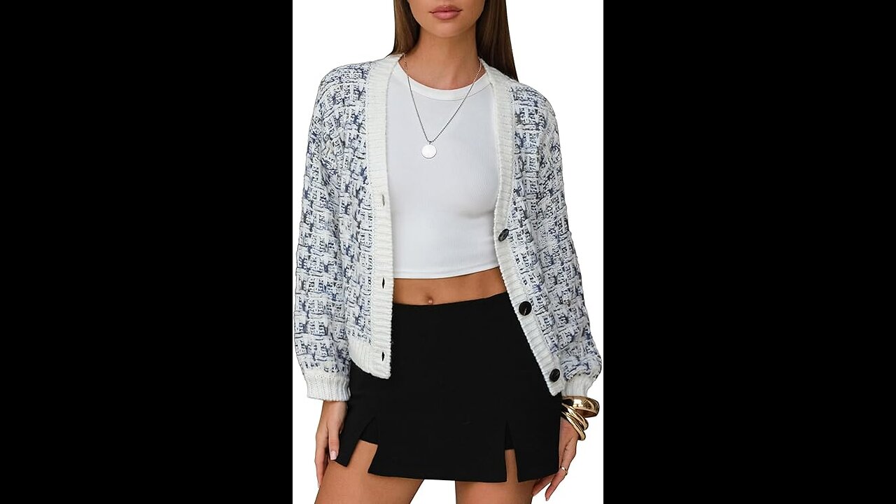 EXLURA Women's Chunky Knit Open Front Cardigan Sweaters