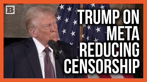 Trump: Meta Reducing Censorship Is "Probably" Because of Threats I've Made to Zuckerberg in the Past