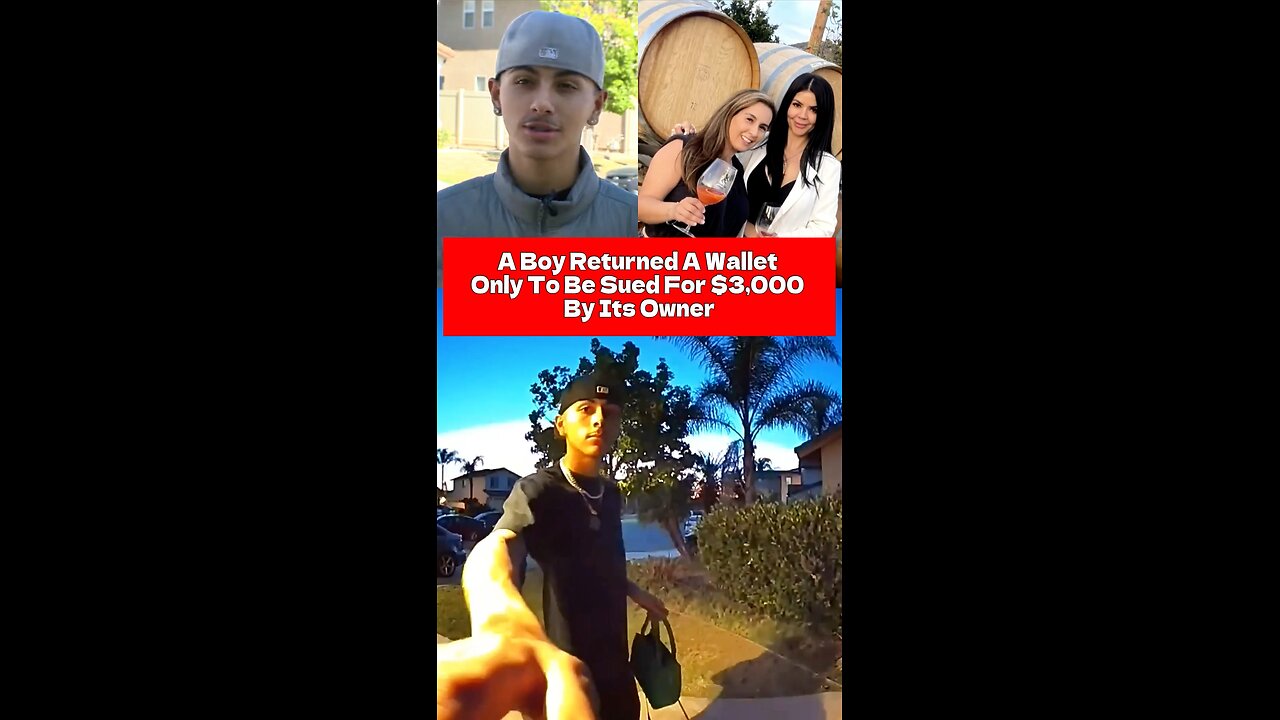 A boy returned a wallet only to be sued for $3,000 by its owner