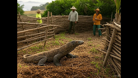 Indonesian Farmers Deal With Komodo Dragons