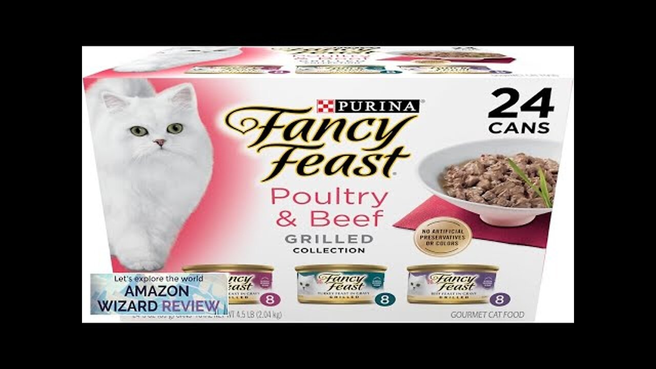 Purina Fancy Feast Grilled Wet Cat Food Poultry and Beef Collection Wet