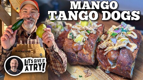 Mango Tango Dogs made with aidells® Spicy Mango with Jalapeño Sausage