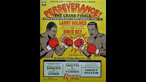 Larry Holmes vs David Bey - Mar 15 1985 - Riviera Hotel & Casino, Las Vegas, NV